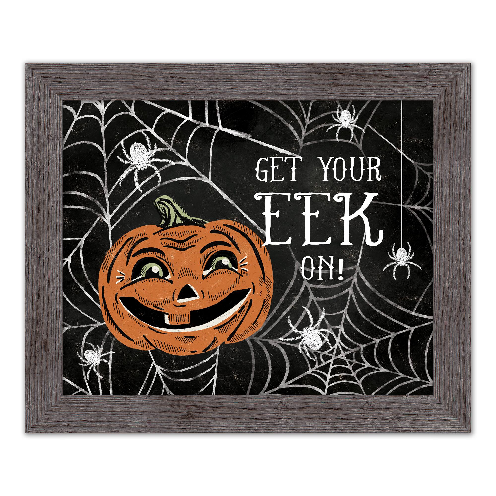 Get Your Eek On 16" x 20" Western Gray Framed Print